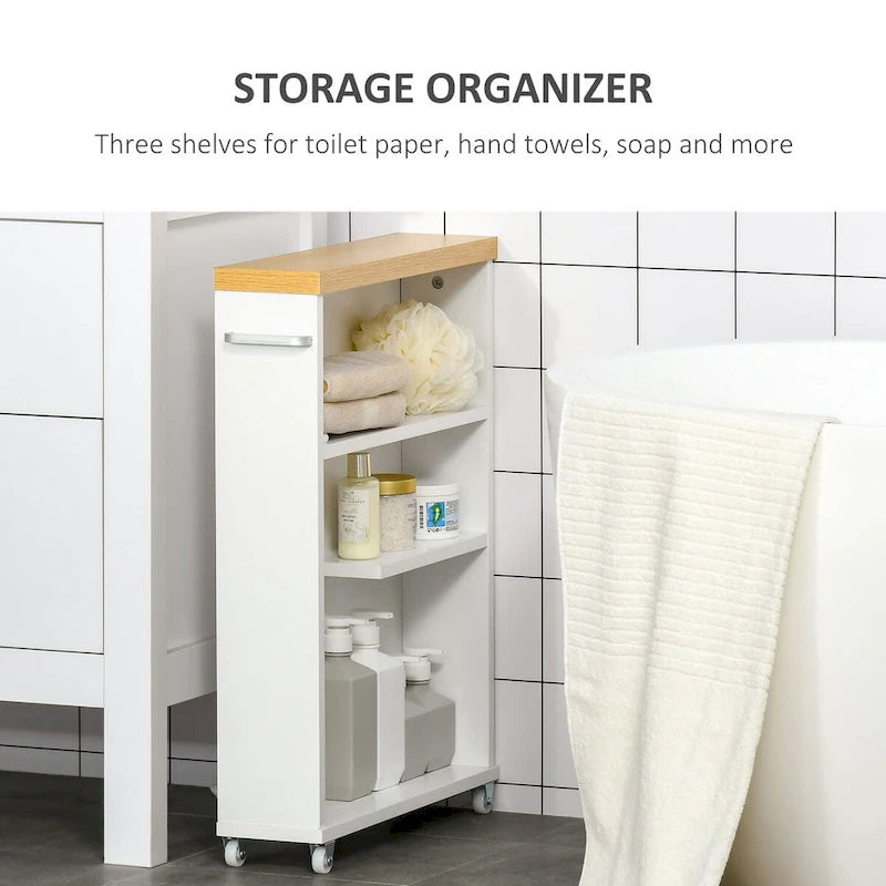 Meuble-lavabo avec roulettes pour le rangement et l'organisation