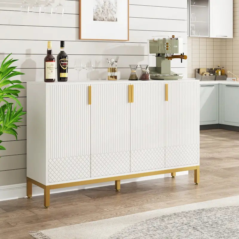 Meuble buffet avec rangement, buffet de 150 cm