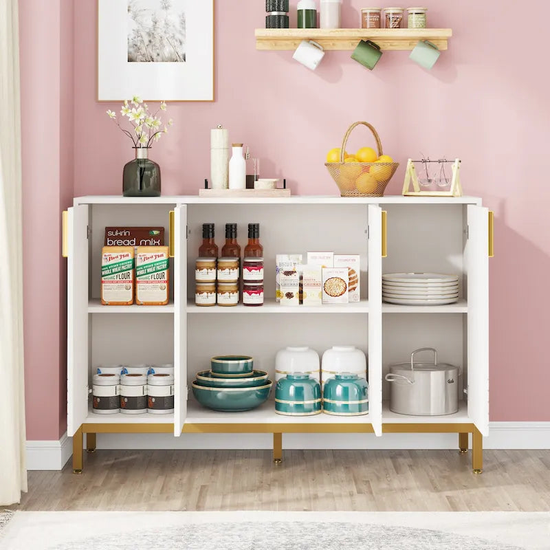 Meuble buffet avec rangement, buffet de 150 cm