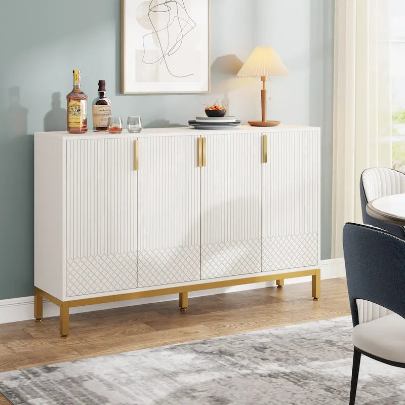 Meuble buffet avec rangement, buffet de 150 cm