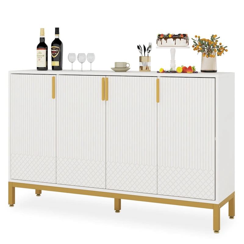 Meuble buffet avec rangement, buffet de 150 cm