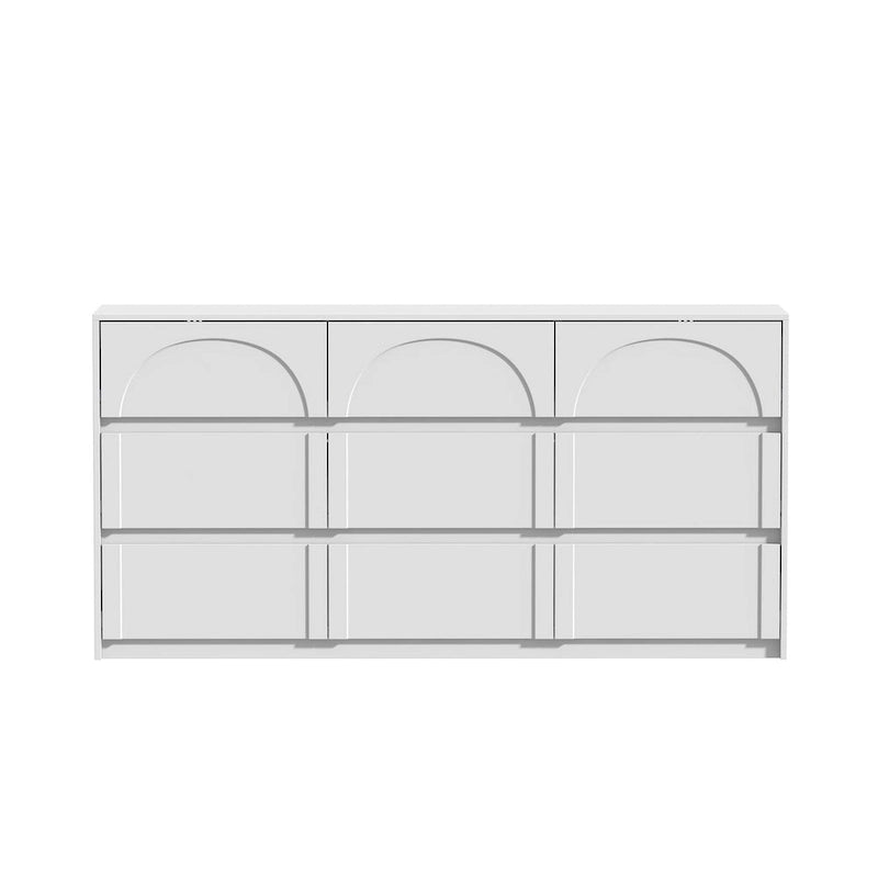 Armoire de rangement multifonctionnelle blanche